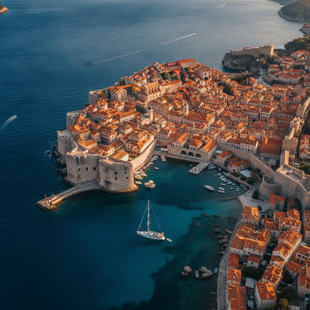 03804130's tweet photo. There’s just something utterly magical about seeing Dubrovnik from above. ✨ The ancient city walls, the iconic terracotta rooftops, and that incredible turquoise water of the Adriatic Sea... it's even more breathtaking in person. I absolutely https://t.co/NeGhznsjUy