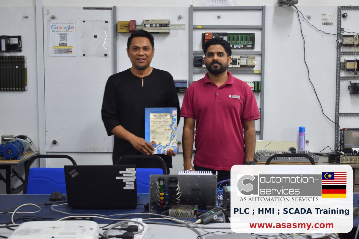 AutomationMy's tweet photo. Intermediate to Advance, company-sponsored, one-to-one. 🎓 Another Siemens engineer certified at our Skudai centre. Your team next: https://t.co/j8eF0a2ATx WhatsApp +60102443914 #IntermediateToAdvance #PLCTraining #ASASMY https://t.co/3eAALa12nH