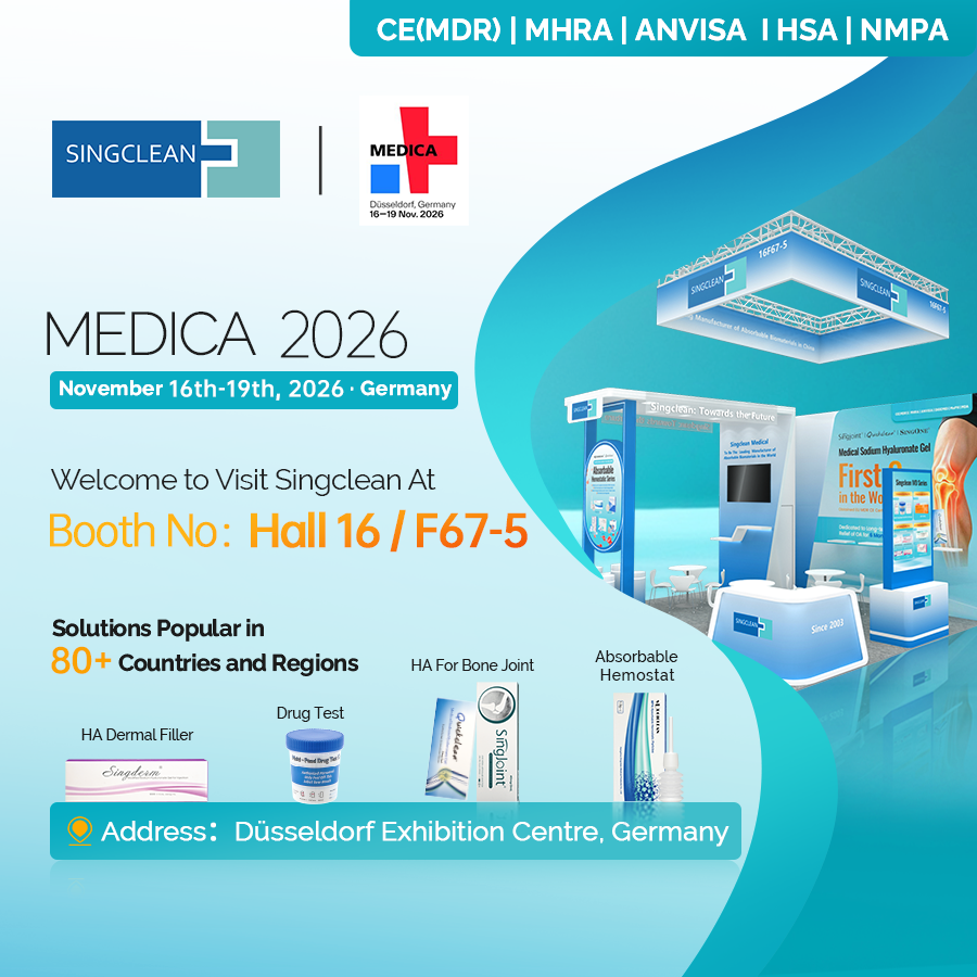 singclean's tweet photo. Join Singclean at MEDICA 2026, Germany! 🇩🇪
📍 Booth: Hall 16 / F67-5
📅 Nov 16-19, 2026
Trusted in 80+ countries. Explore our HA Dermal Filler, Bone Joint &amp; Hemostat solutions.
See you there! 🤝
#Singclean #MEDICA2026 #MedTech https://t.co/VcWT9vloJp