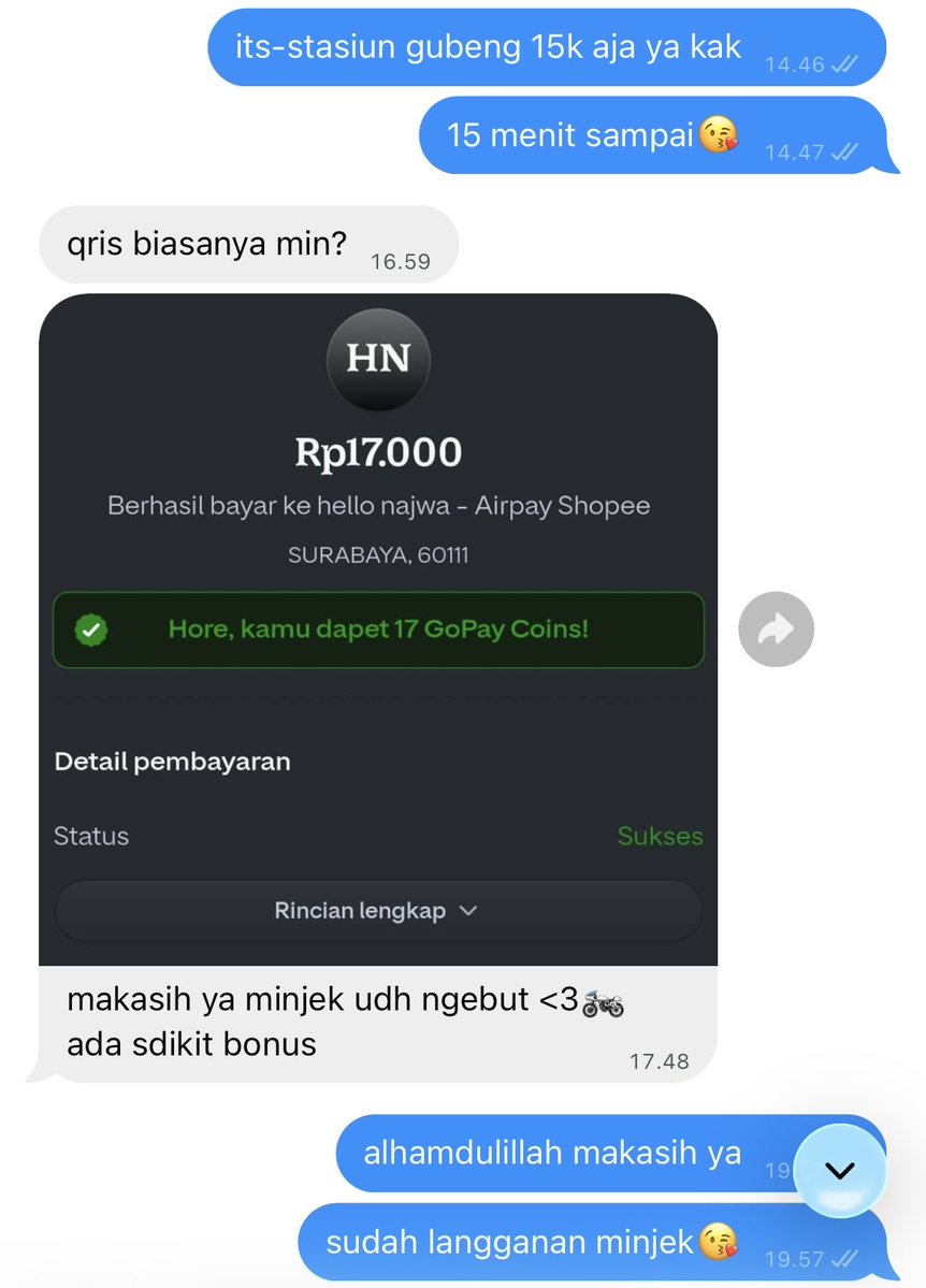 spreiprincess's tweet photo. wkwk butuh ngebut buat ke stasiun? minjek solusinya😘 cuma 15k aja sampe🛵

yukk yang mau langganan minjek🫰🏻

#its #institutteknologisepuluhnopember #anjem #zonauang #zonajajan #keputih #gebang #mulyosari #jastipkeputih #jastip https://t.co/zhVfwgQg6W