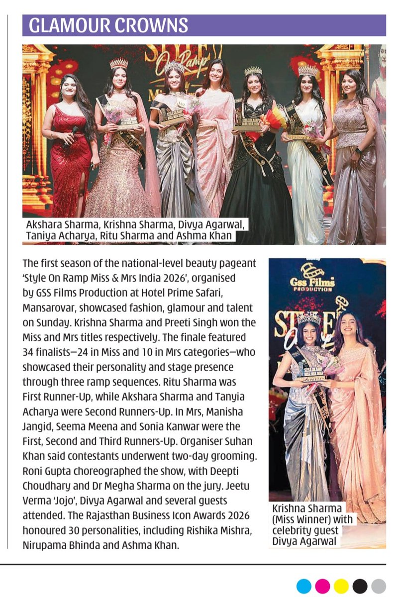 imKpProductions's tweet photo. Media coverage of the first season of the National level beauty pageant Style on ramp Miss &amp; Mrs India, which was organised by GSS films production at Hotel Prime Safari showcased fashion, glamour and talent. 
.
.
.
#styleonramp #beautypageant #modelling #jaipur #kpproductions https://t.co/bf4bqENXdE