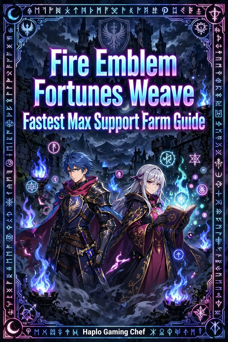 HaploGamingChef's tweet photo. Fastest max support farm guide for Fire Emblem Fortunes Weave. Map routes, pair priorities, and a 60min repeatable plan to hit A and S. Read:!!! https://t.co/5cuVBQd3JB
#FireEmblem #FortunesWeave #SupportFarm #MaxSupport #FECommunity #TacticsRPG #Speedrun #GamingGuide https://t.co/Y4VI4LEAwU