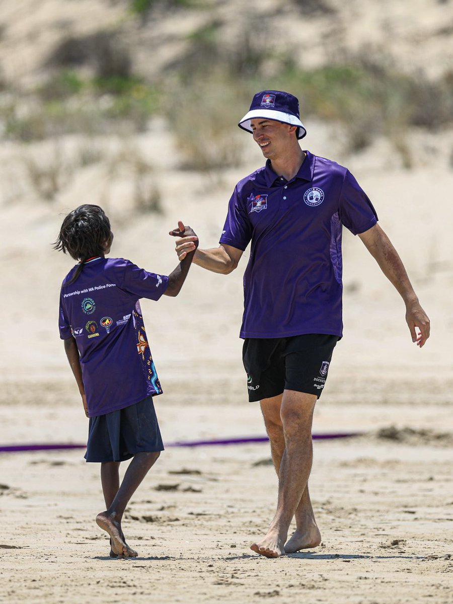 freodockers's tweet photo. Banners, you’ll leave a lasting impact on our Club.

from Starlight to Kimberley 9s and the many other areas of our Freo community, you’ve contributed so much and for that we thank you 💜 https://t.co/v9J7TvdDbb