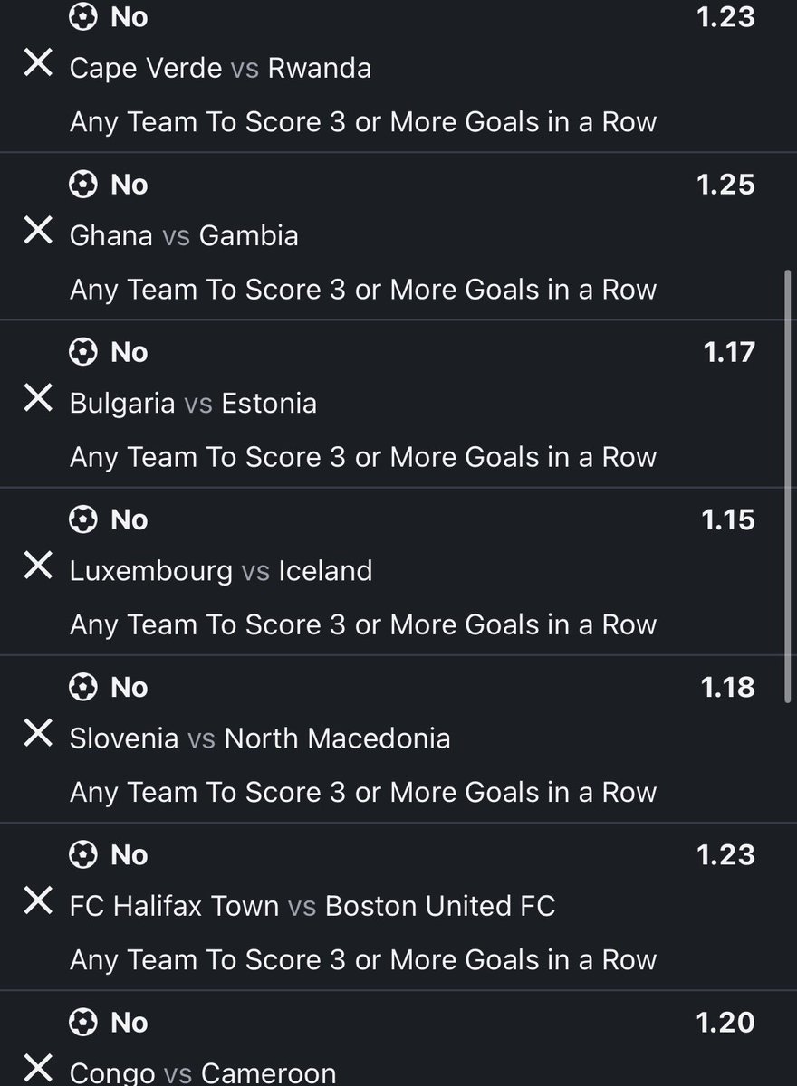 Ogamike0's tweet photo. Any Team To Score 3 or More Goals ✅ - P1S91G https://t.co/DsNuKlISlg