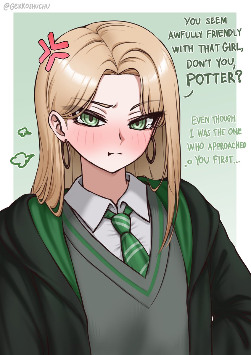 gekkoshuchu's tweet photo. Malfoy seems to be mad at Harry for some reason...

#DracoMalfoy #HarryPotter https://t.co/pyAyuoZZJJ