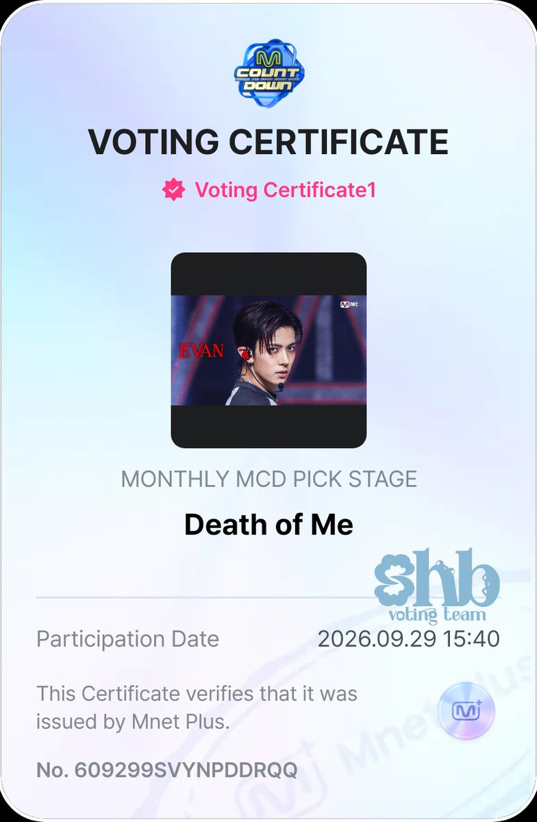 SungHanbinVT's tweet photo. @GLOBALSHB @EvanVoting #SUNGHANBINXEVAN https://t.co/nSTe1mfq8L