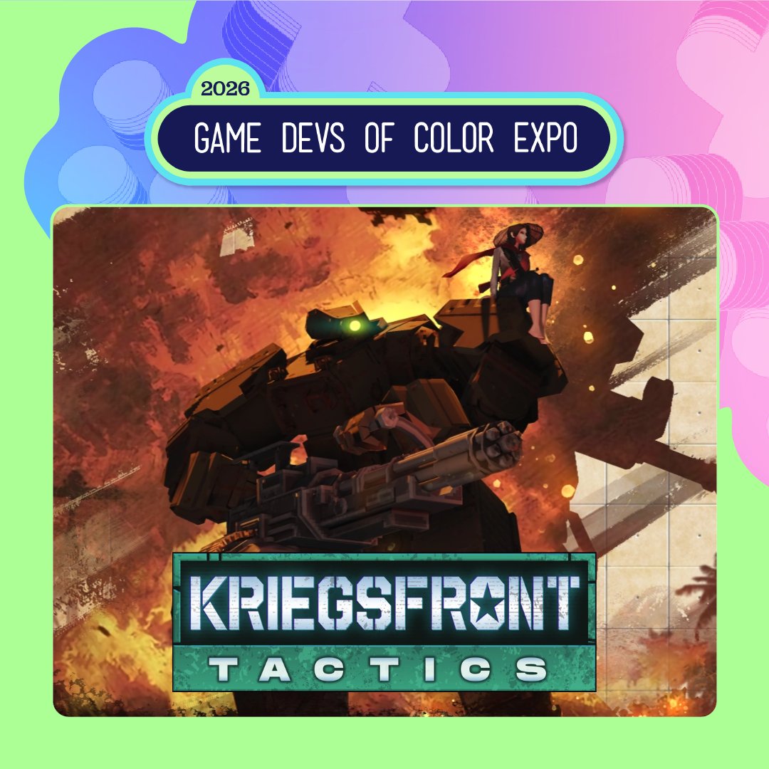 kriegsfront's tweet photo. The Kriegsfront Tactics devs are proud to be part of Game Dev of Colors Expo 2026! #GDoCExpo
Let's celebrate and amplify the creative power of people of color in games 🔥
Check out all the amazing games from developers around the world as well!
https://t.co/ATDlWkot39 https://t.co/LeJ1EQCNmu