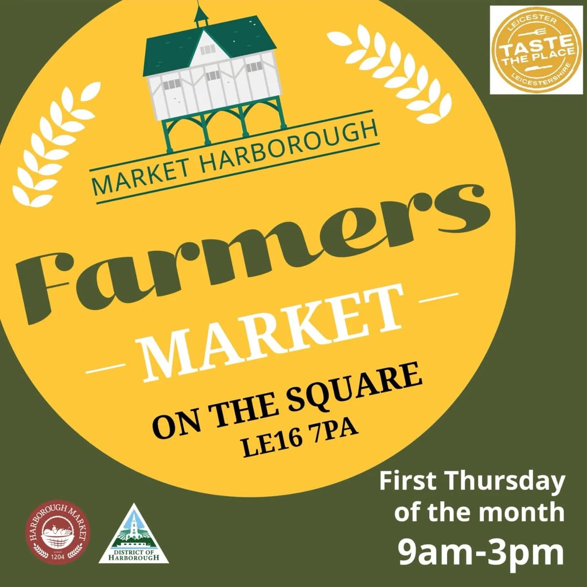 HarboroughDC's tweet photo. The fabulous Farmers Market takes place this week on Thursday 1 October! 

⏰9am-3pm
📍The Square, Market Harborough, LE16 7PA
💸Free

🍊The market showcases local farmers and producers enabling them to sell directly to you. Come along and shop local. https://t.co/7PGcsBf7p1