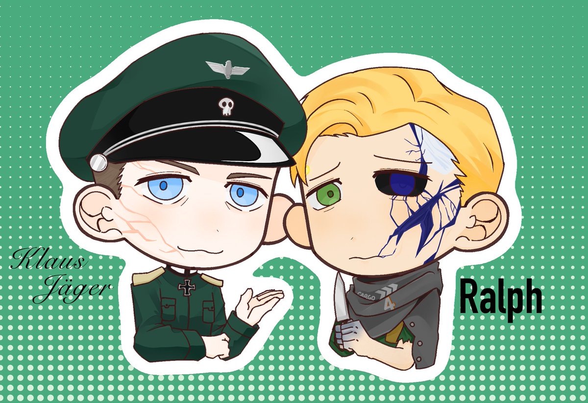 linhairen114514's tweet photo. 想看这两个角色同框,于是画了。#T34 #KlausJäger #Detroitbecomehuman #dbhralph https://t.co/KRpegaDAkI