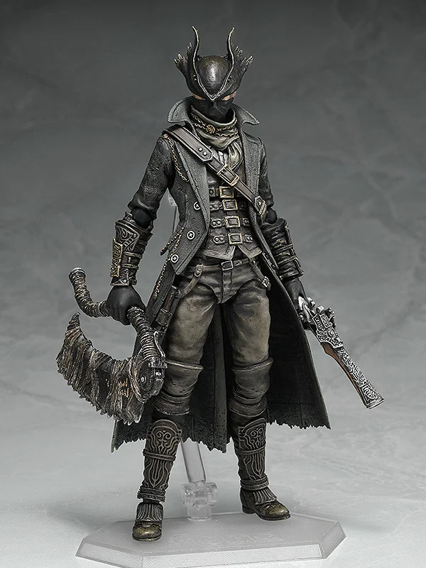 denfaminicogame's tweet photo. 『ブラッドボーン』より“狩人”のアクションフィギュアが再販決定！数多くの武器が同梱される豪華仕様
https://t.co/wcMGAFpwax

ノコギリ鉈やルドウイークの聖剣、回転ノコギリなどを持たせ色々なポーズをとらせることができる。予約は本日から開始さ���ており、価格は1万2800円 https://t.co/w0xMP1Ue0W