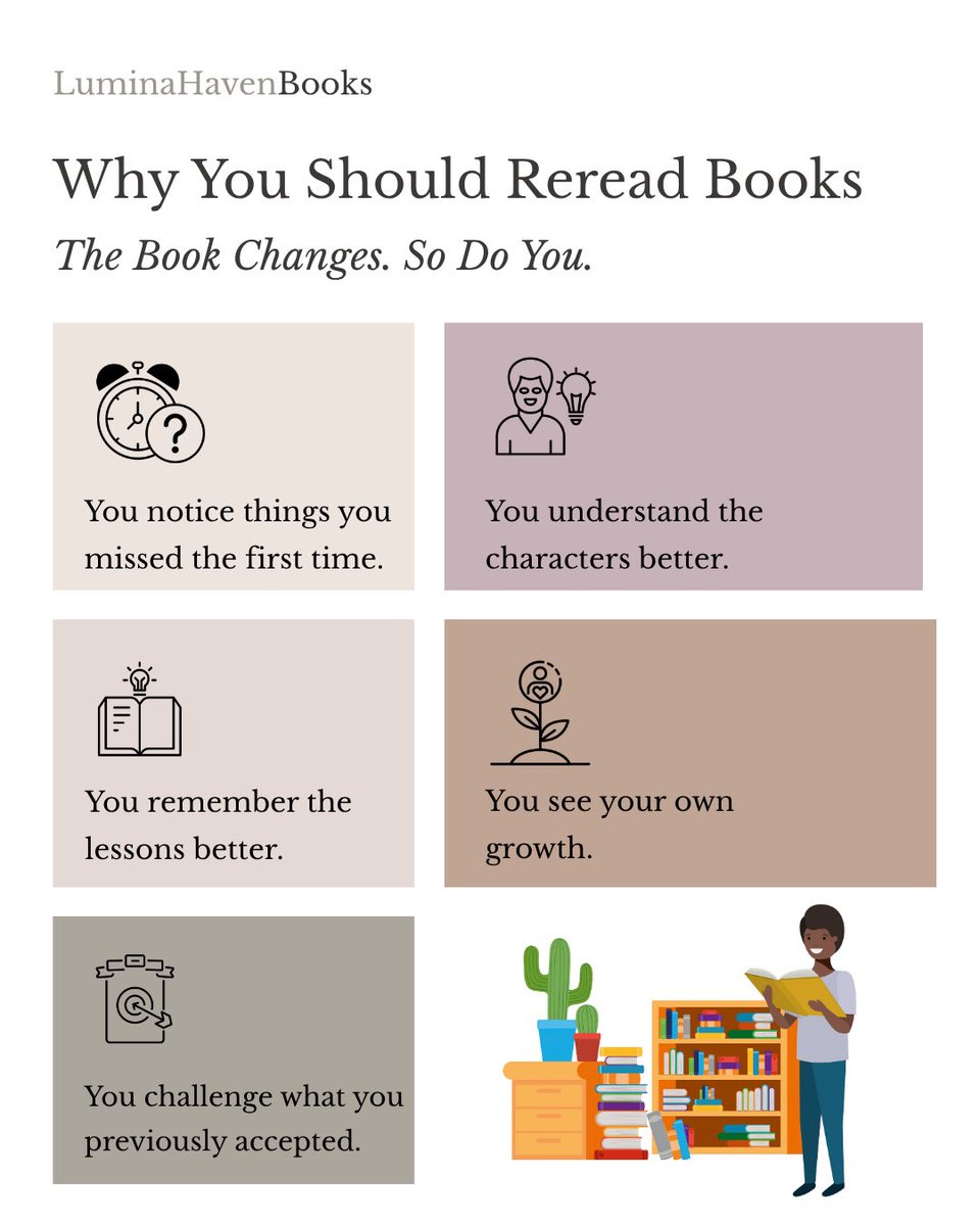 LHBooks's tweet photo. Why you should reread books!

#books #bookstoreinabeokuta #reading #habits https://t.co/OKInnfbjkp