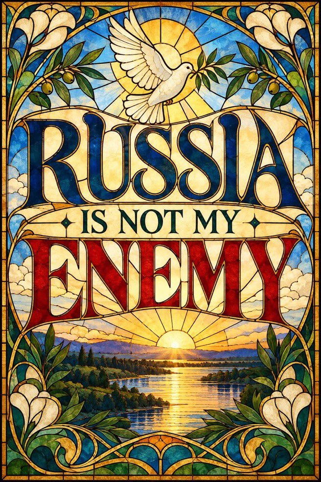 NakedHedgie's tweet photo. Good morning from Croatia. Russia is not my enemy. And thank you for joining me in defending peace. https://t.co/AhV0RaU4CL