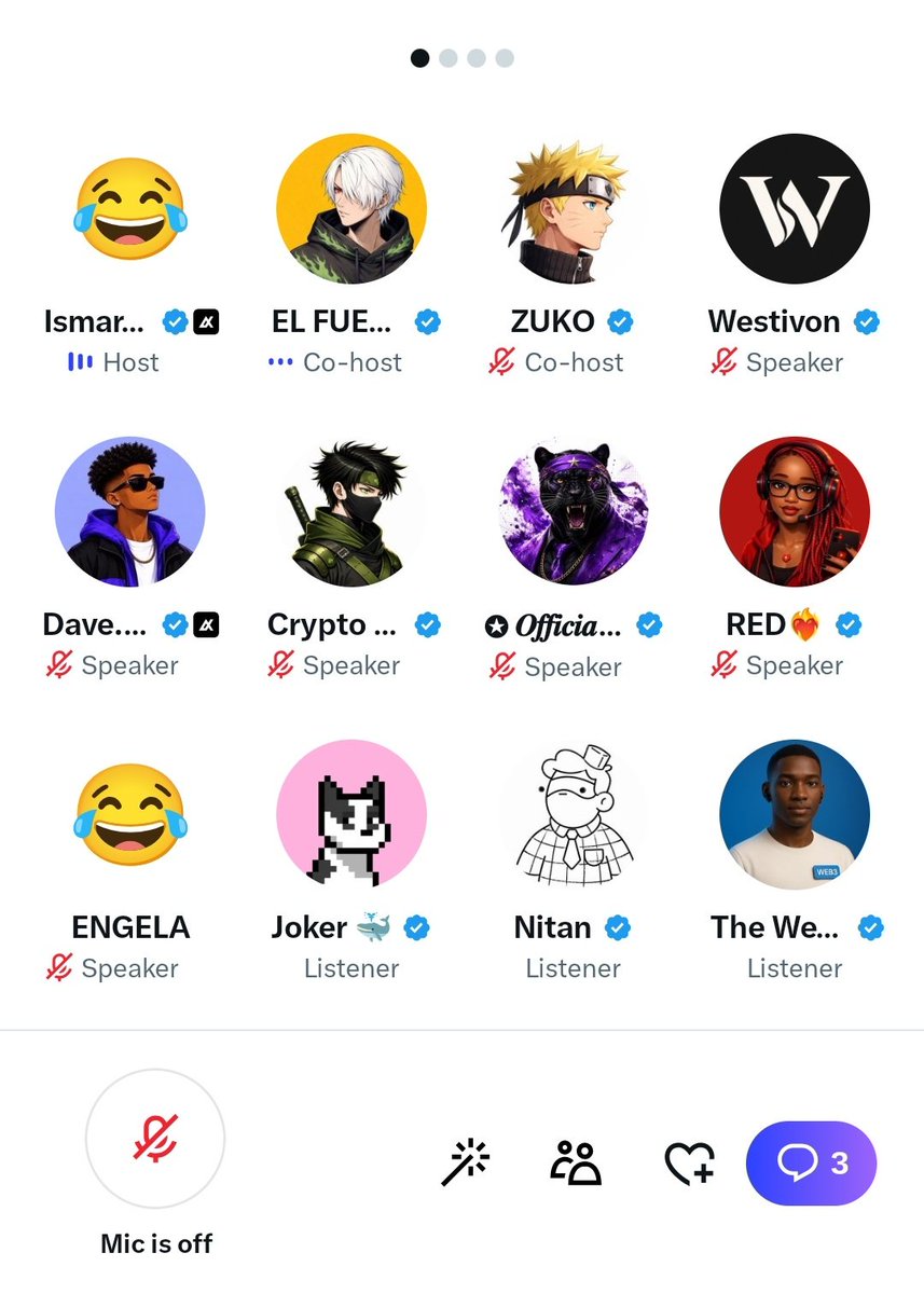 Westivon's tweet photo. Builders. Creators. Traders.
One room, countless perspectives.
That’s what a good X Space looks like. https://t.co/wd0k5Rh3KT