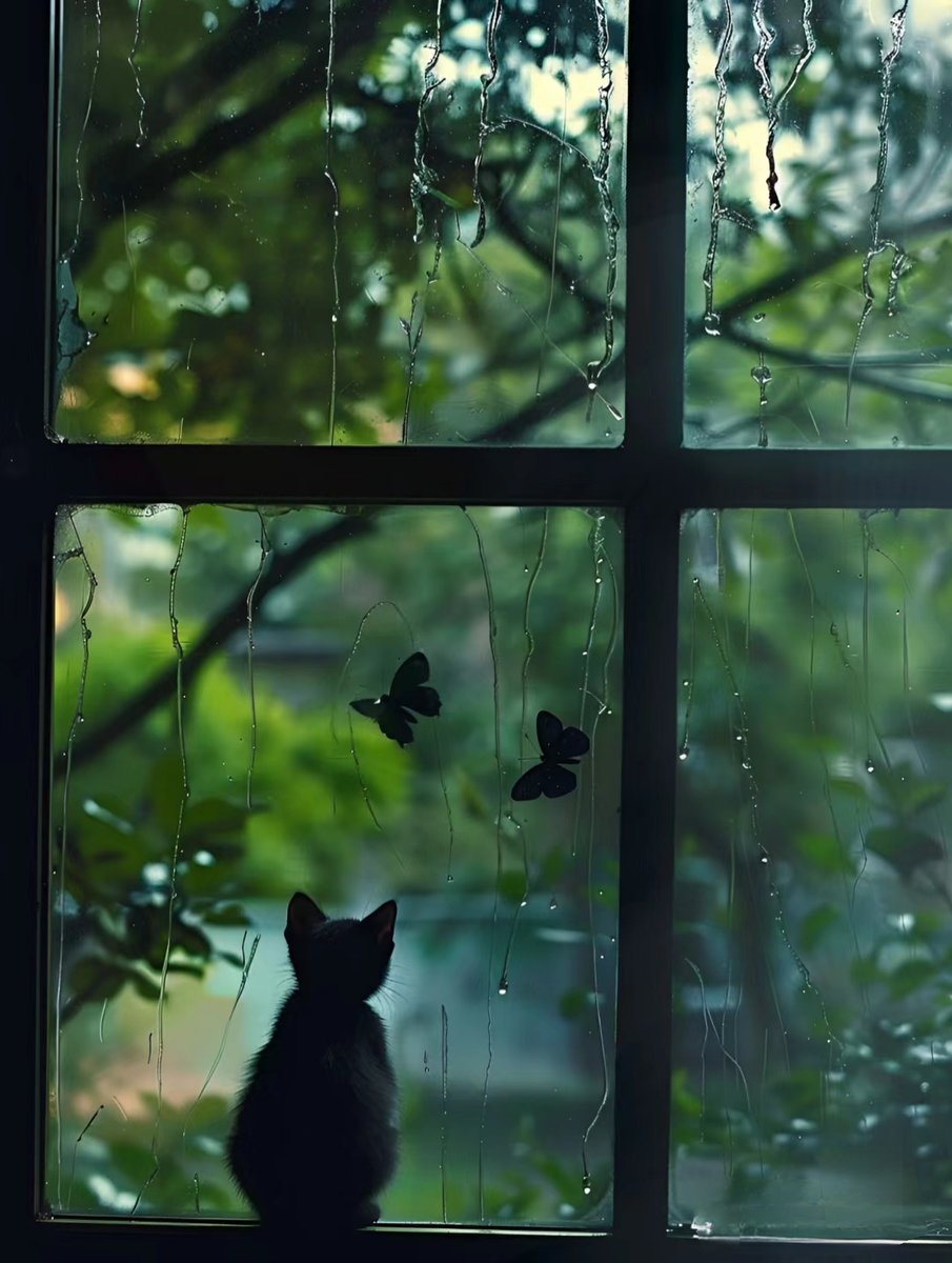 rubyjoy264645's tweet photo. Just sat by the window watching rain, slow but soft. For the first time in weeks, my chest feels light—like a little cloud finally stopped holding extra water. https://t.co/68IS5Mb1A6