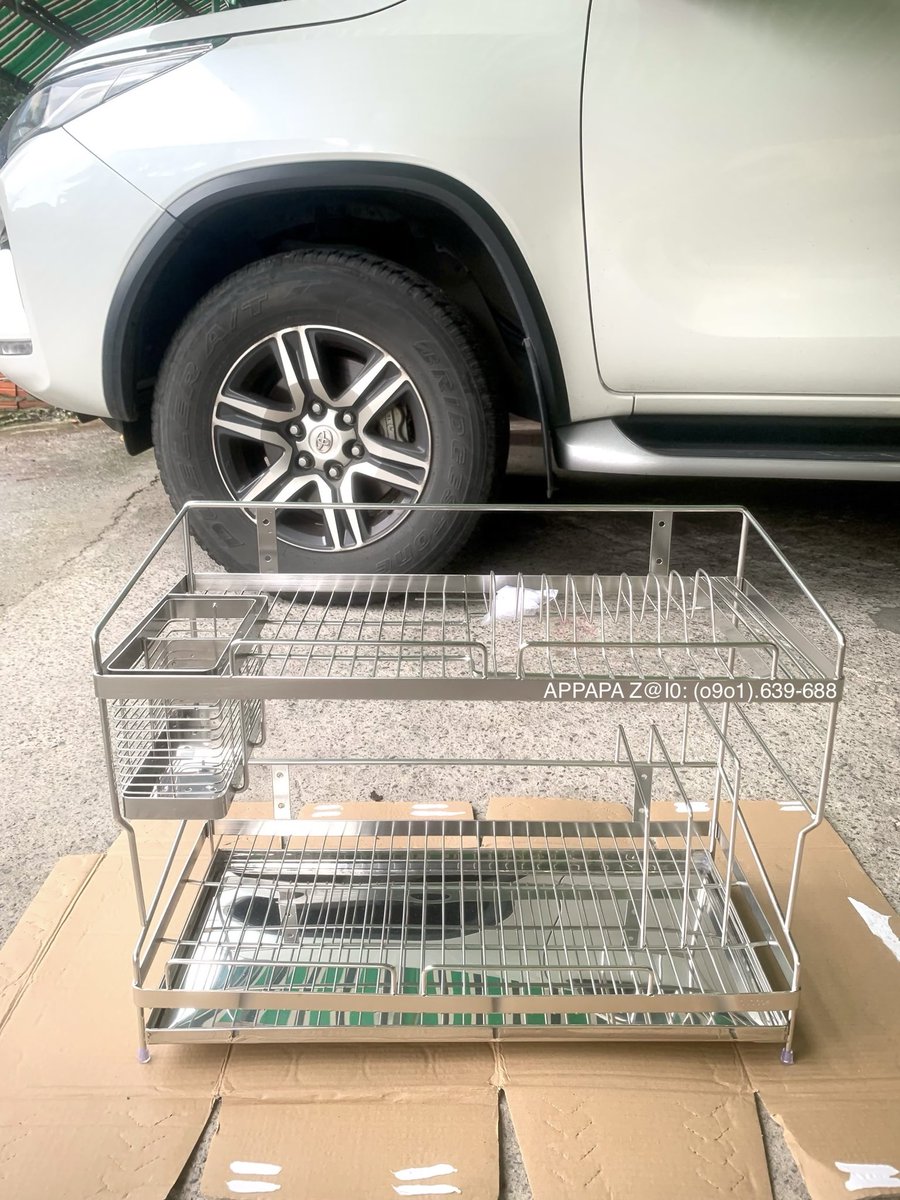 VnAppapa's tweet photo. Giá Kệ inox 304 Đa năng 2 tầng Đũa 2 rời Có khay hứng nước Để bàn bếp đựng ly chén bát đũa thớt Giao mọi miền #appapa #keinox304 #kedanang #khay #thinhhanh https://t.co/18Mlyqi52j