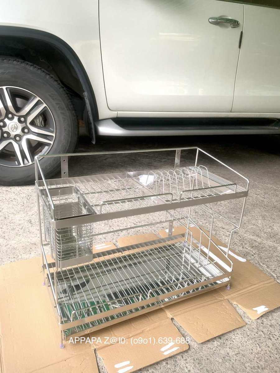 VnAppapa's tweet photo. Giá Kệ inox 304 Đa năng 2 tầng Đũa 2 rời Có khay hứng nước Để bàn bếp đựng ly chén bát đũa thớt Giao mọi miền #appapa #keinox304 #kedanang #khay #thinhhanh https://t.co/18Mlyqi52j