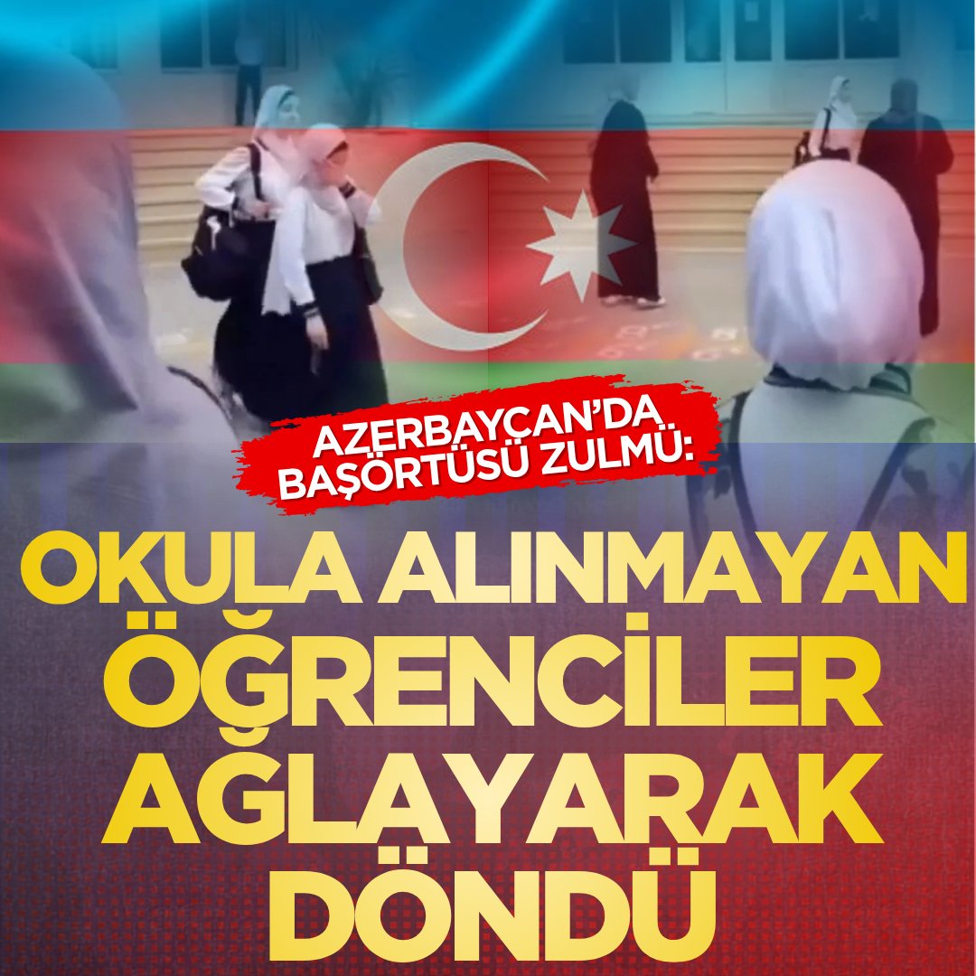 milligazetecom's tweet photo. 🚨Azerbaycan’da başörtüsü zulmü: Okula alınmayan öğrenciler ağlayarak döndü

🔔Haberin detayları için tıklayın ⤵️

https://t.co/eD93nX7MfM https://t.co/g52btHamMa