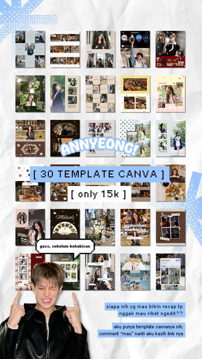 kkyualla's tweet photo. Challenge 2 hari 30 template Canva 🙌🏻
Gimana menurut kalian?
Sebelum September berakhir, siapa nih yg mau template canva nya?
Comment "mau" nanti aku kirim link nya 🫶🏻
#canva #canvatemplates #canvadesign #kpopers #recap https://t.co/1SYTXhpWnV