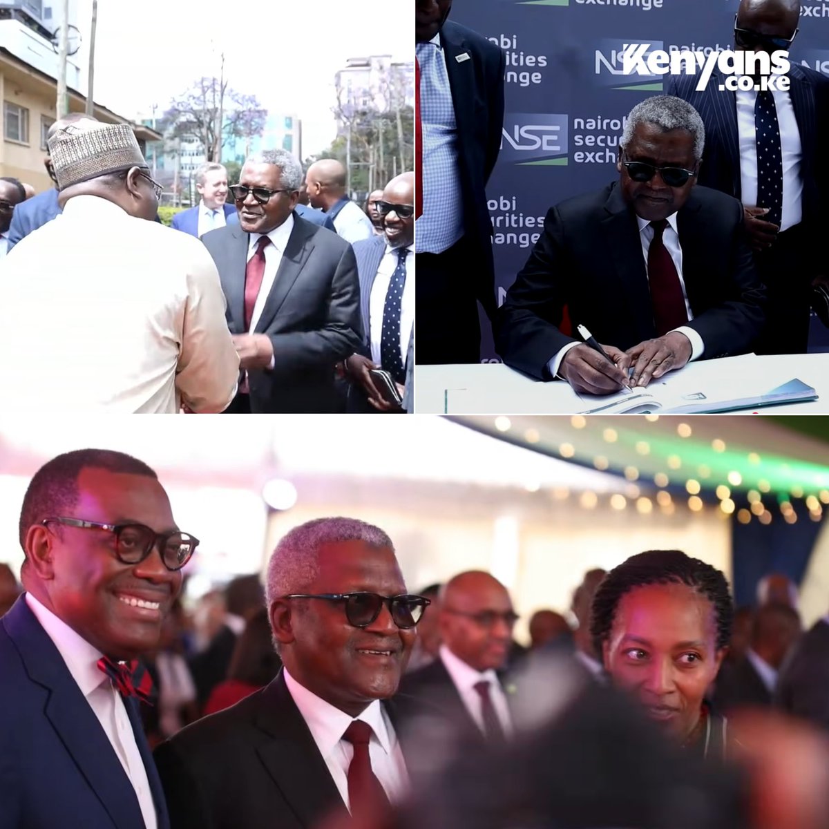 Kenyans's tweet photo. Aliko Dangote attends an engagement with Kenyan and East African institutional investors at the Nairobi Securities Exchange https://t.co/u4ZQrAgx6C