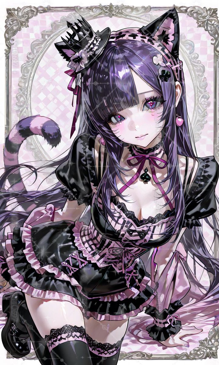 __554O697's tweet photo. 可愛すぎるプロンプトお借りしました ❤︎

激かわチェシャ猫ちゃん≽^˶∩⩊∩˶^≼💜⏦ﾟ https://t.co/j2TLO8yz2q