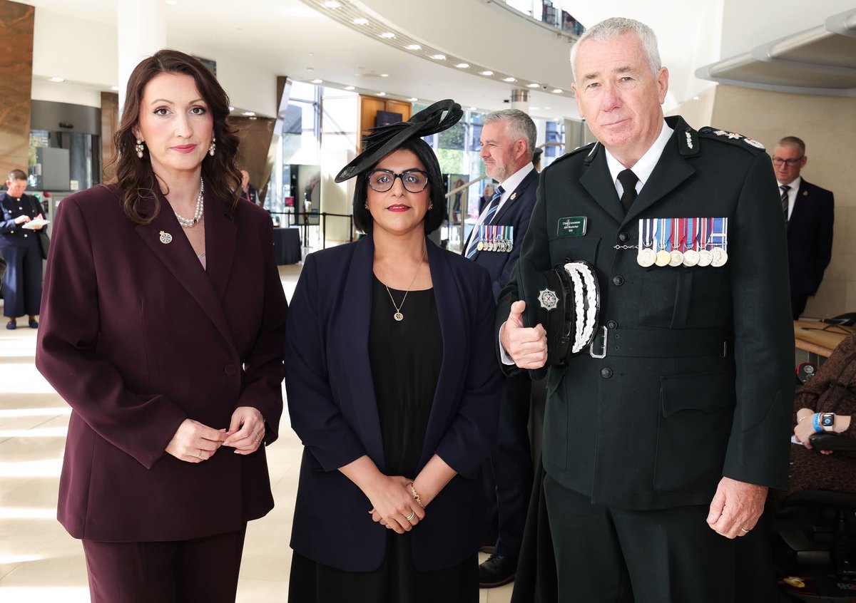 niexecutive's tweet photo. Deputy First Minister Emma Little-Pengelly and Junior Minister Joanne Bunting attended the National Police Memorial Day 2026 in Belfast, which commemorates police officers who have lost their lives while on duty.

Both Ministers said it was an honour to attend the important service and to pay tribute to those officers who have been killed or died on duty whilst protecting and serving their communities.