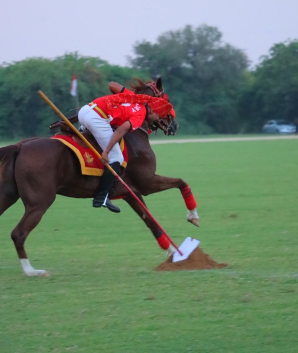 PRODefRjsthn's tweet photo. #ArmyCommandersPoloCup
Hooves thunder. Mallets strike.
The charge begins! 🏇⚔️🏆
Seven top-tier teams, one fiercely contested turf—
the prestigious #ArmyCdr’sPoloCup,
hosted by #61Cavalry under the aegis of #SaptaShaktiCommand at #Jaipur from 21–27 Sep 2026.
In a high-intensity final, #JaipurPoloTeam seized the initiative and dominated the contest, defeating Team V Polo 11–5 to clinch the championship trophy! 🏆
Lt Gen Mohit Malhotra, #ArmyCommander, #SaptaShaktiCommand, presented the coveted trophy to the champions.
Power in every gallop. Precision in every strike. Victory at the final bell
#IndianArmy
#Polo
#Equestrian
#JaipurEvents
#Sportsmanship
@adgpi
@SpokespersonMoD
@HQ_IDS_India
@CBCJaipur
@PIBJaipur