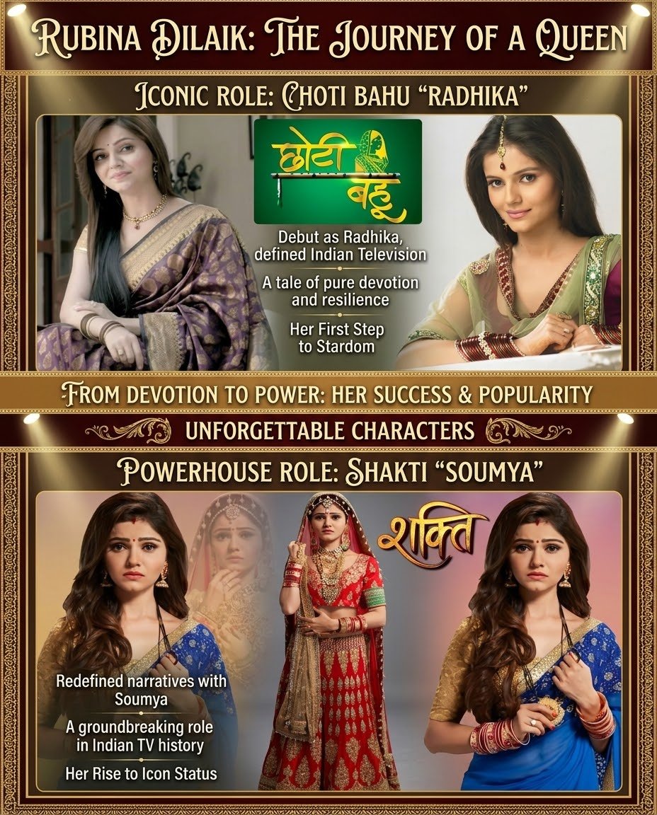 Shahruk4002's tweet photo. From Radhika of Chotti Bahu to Soumya of Shakti: Astitva Ke Ehsaas Ki, Rubina Dilaik’s journey is one of the most memorable stories in Indian television. 

A journey of talent, popularity and an unforgettable legacy!👑✨

&amp; Haters saying she is nothing??

#RubinaDilaik #KKK15 https://t.co/rOgI9w9uyF
