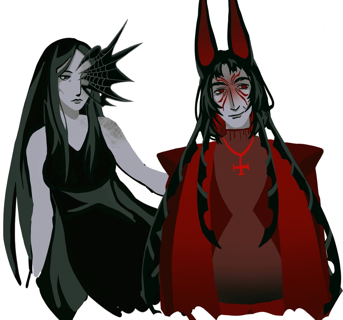 mrtvii0's tweet photo. huxley and serpentine #art #OC #didgitalart https://t.co/gfeAGCrj6j