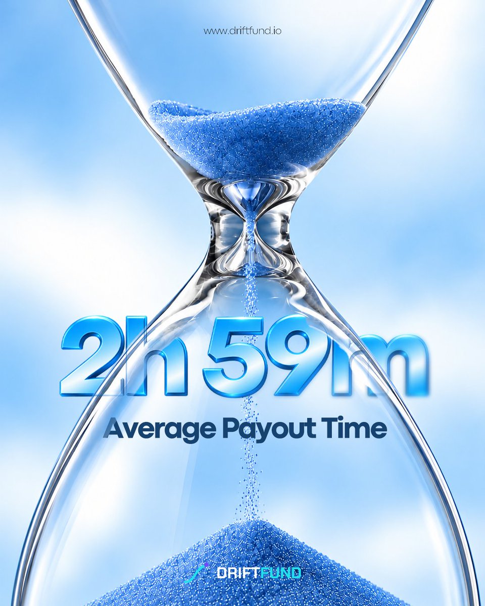 driftfund's tweet photo. Some prop firms make payout day feel like a patience challenge.

Ours averages 2h 59m. ⏳

You’ve already done the hard part. We’re not adding a waiting challenge afterwards. https://t.co/aNpYQHS0Wo