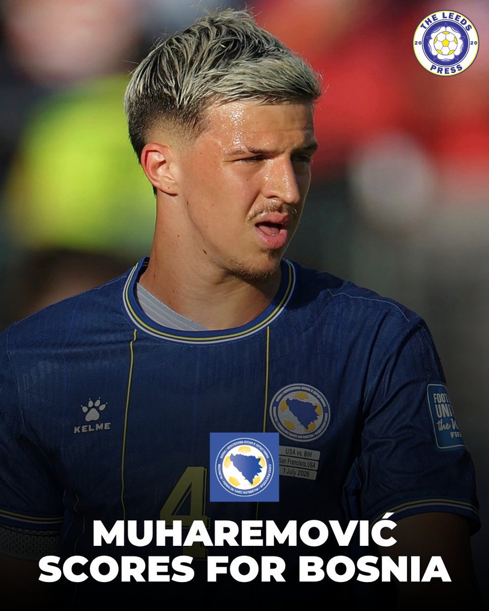 alan113402658's tweet photo. A massive well done to Tarik Muharemović, who scored in Bosnia &amp; Herzegovina’s 4-2 win this evening! 🇧🇦 #LUFC https://t.co/UPqASNuwGz
