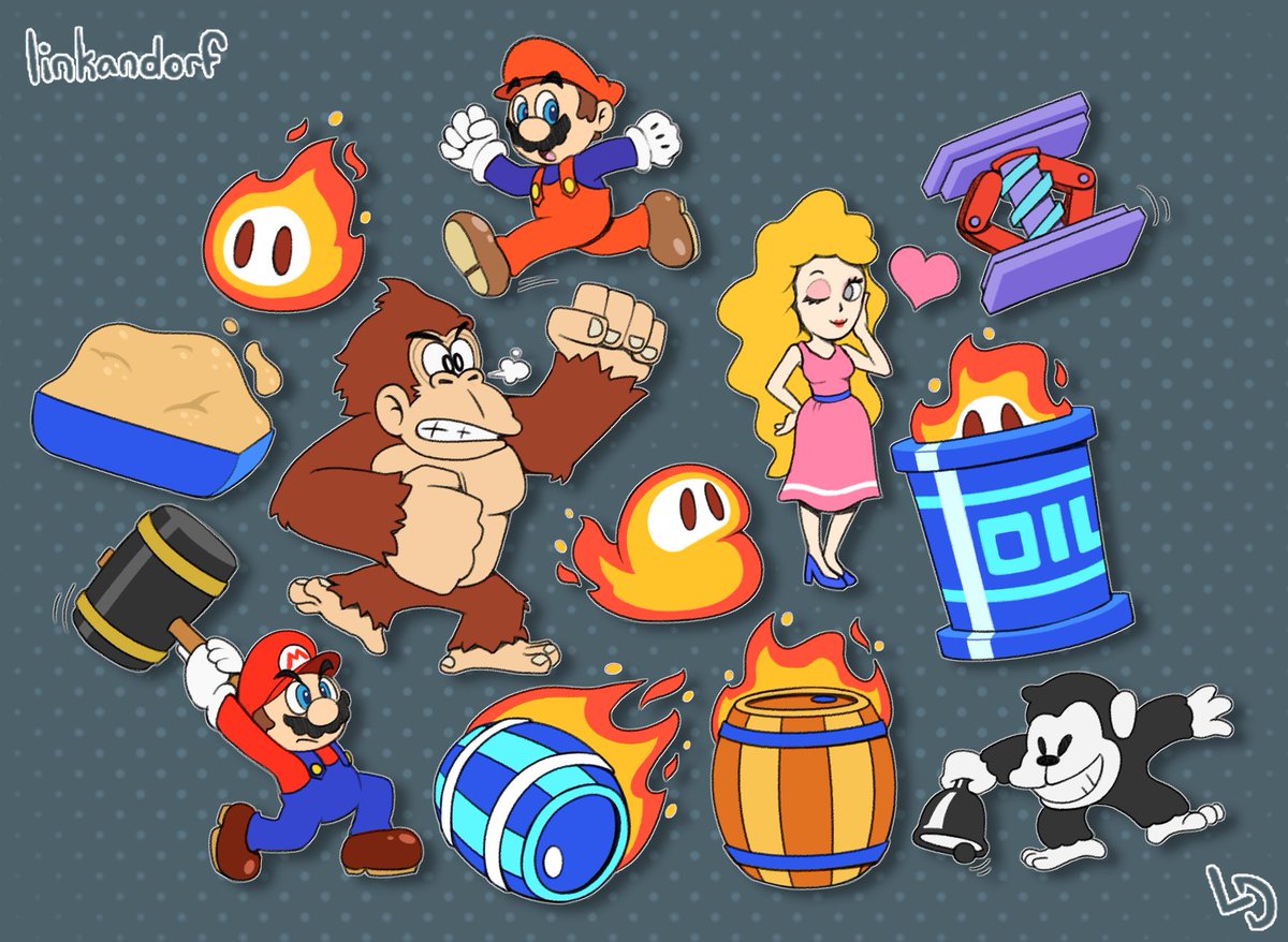everymariochara's tweet photo. Game #2 - Donkey Kong (Game &amp; Watch, 1982)

[COMPLETE!] - [+1 Characters]

Mini DK joins the crew! It's like he never left... https://t.co/IbCWx7MDrW