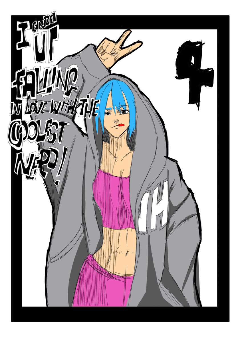 PanelArtistSora's tweet photo. Chapter 4 is officially in the works! ⚡️ Watch the cover art come to life from rough guidelines to full color. Blue hair, oversized hoodie, and maximum  🎨✨  link to the comic in my bio!
#indiemanga #mangaprocess #speedsketch #webtoon #digitalart https://t.co/86YKRA3BwJ