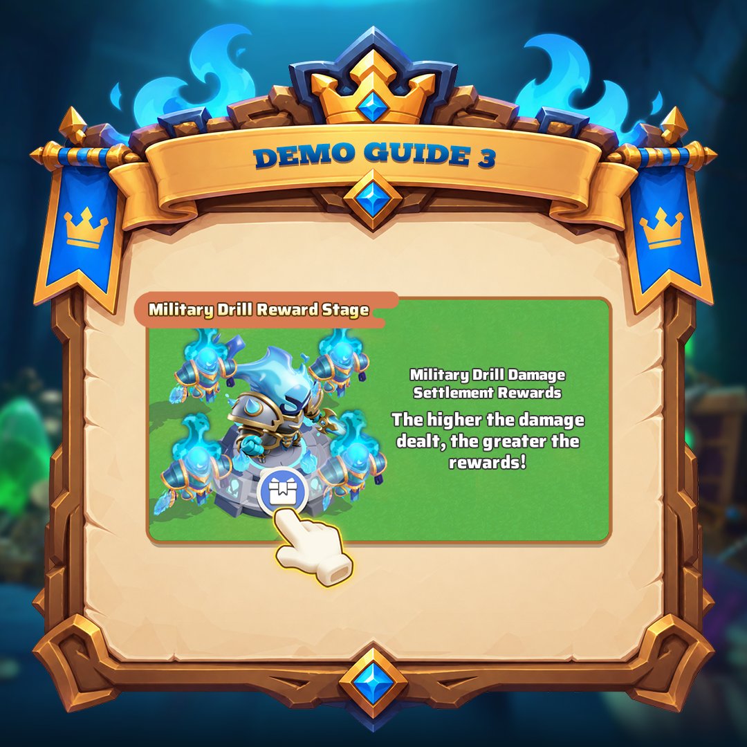 royalcrown47's tweet photo. 👑Royal Crown | Alliance War Tips ⚔️

🏗️Build — Upgrade the Drill Ground to boost damage!
⚔️Rally — Join rallies and deal more Military Drill Damage!
🎁Reward — Reach higher damage milestones for better rewards!

🔥Work together. Fight harder. Claim greater rewards!

#RoyalCrown https://t.co/pKGXMiJBwK