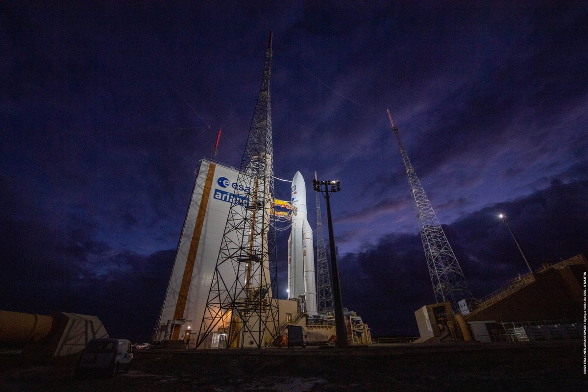 Arianespace's tweet photo. JUICE is back near Earth, three years after its launch on Ariane 5.

The ESA spacecraft lifted off from Europe’s Spaceport in April 2023, beginning its journey towards Jupiter and its icy moons.

Its Earth flyby is part of a carefully planned series of gravity assists. By using the gravity of planets along its route, JUICE can adjust its trajectory and gain the energy needed for its journey without carrying the propellant that would otherwise be required.

The spacecraft will travel nearly 6 billion kilometres before reaching Jupiter in 2031.

#LaunchingAmbition
@esa  @ArianeGroup  @CNES @EuropeSpacePort