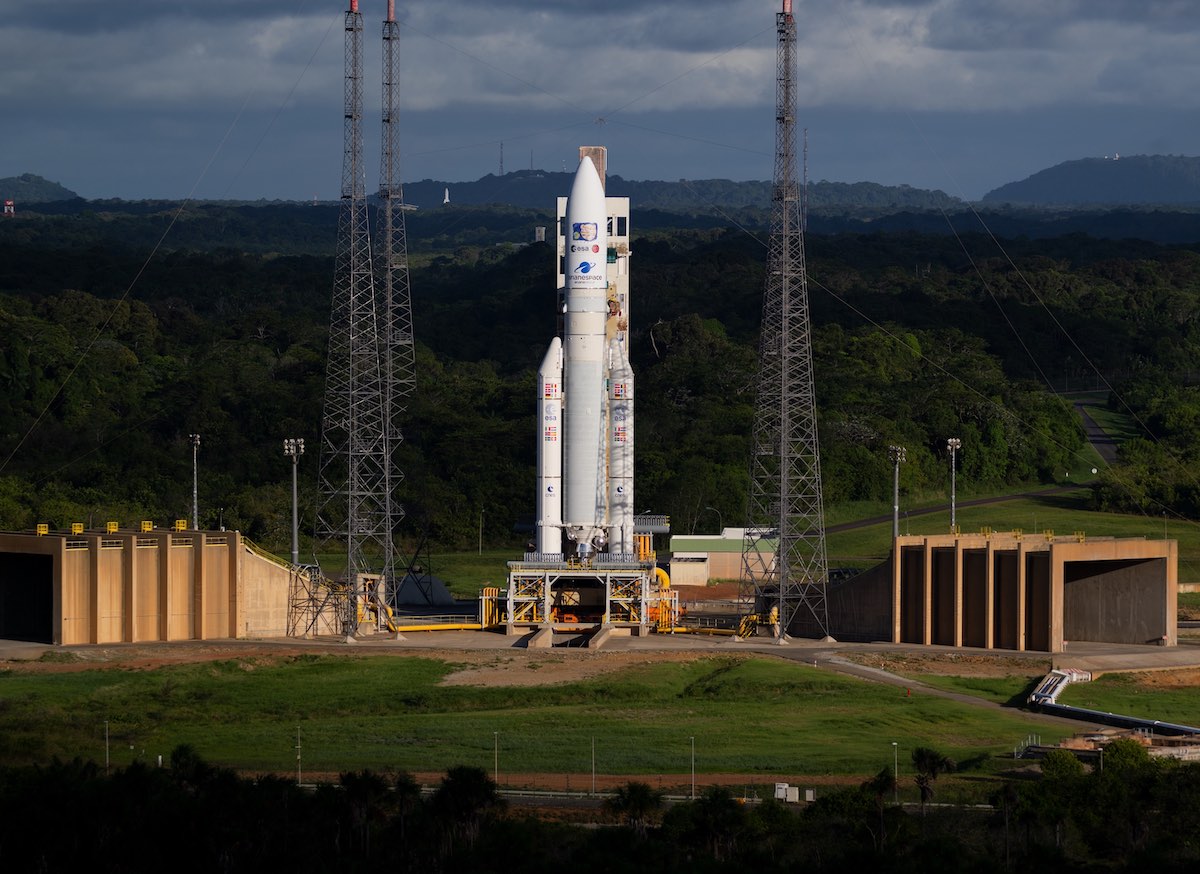 Arianespace's tweet photo. JUICE is back near Earth, three years after its launch on Ariane 5.

The ESA spacecraft lifted off from Europe’s Spaceport in April 2023, beginning its journey towards Jupiter and its icy moons.

Its Earth flyby is part of a carefully planned series of gravity assists. By using the gravity of planets along its route, JUICE can adjust its trajectory and gain the energy needed for its journey without carrying the propellant that would otherwise be required.

The spacecraft will travel nearly 6 billion kilometres before reaching Jupiter in 2031.

#LaunchingAmbition
@esa  @ArianeGroup  @CNES @EuropeSpacePort