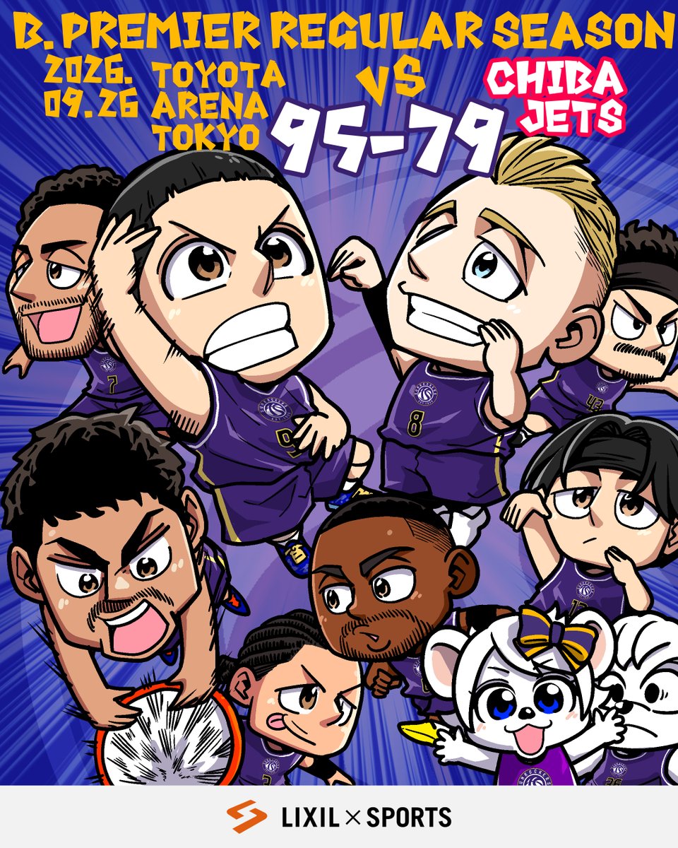 lixil_sports's tweet photo. ＼東京サンロッカーズ🏀／
  B.LEAGUE PREMIER🎌
￣￣￣￣￣￣￣￣￣￣￣
LIXILをゲームパートナーに開催されたホーム開幕戦 GAME2⛹🏻‍♂️

今季ダブルキャプテンのベンドラメ選手・ホーキンソン選手がLIXIL賞の活躍💨
GAME1のリベンジを果たし、初勝利を飾りました👏🏻✨

@TokyoSunrockers @chidajunsei3163 https://t.co/dJhk5tM5Ox