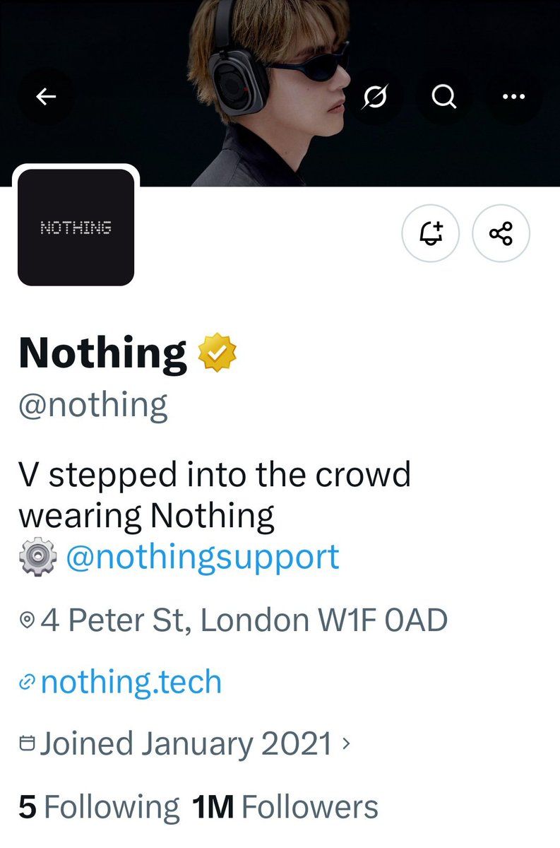 KimTaehyung_Ro's tweet photo. "V stepped into the crowd wearing Nothing."

I love it

NOTHING GLOBAL AMBASSADOR V
TAEHYUNG FOR NOTHING
#TAEHYUNGxNOTHING
#VxNOTHING https://t.co/tlC2CBL2mt
