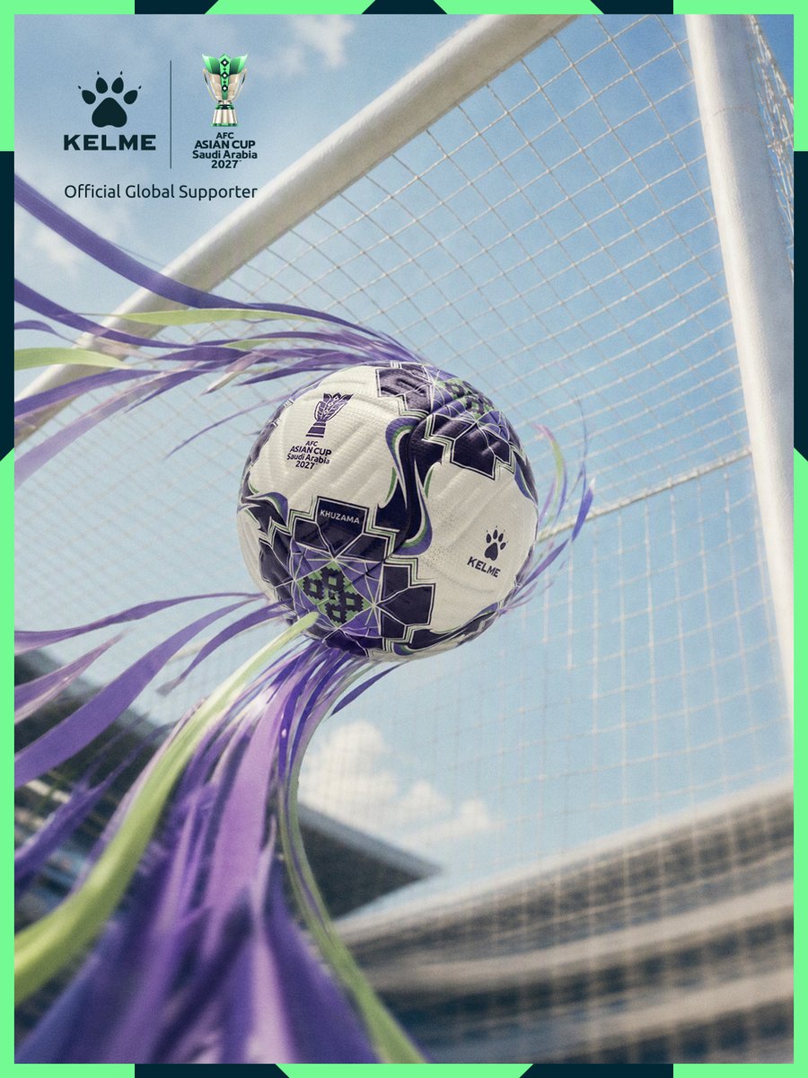 afcasiancup's tweet photo. Take a closer look at KHUZAMA 🔍

Inspired by the KHUZAMA that blooms across the host nation 💜
 
#KELME #BloomingTogether #KHUZAMA https://t.co/jnL8ug5t41