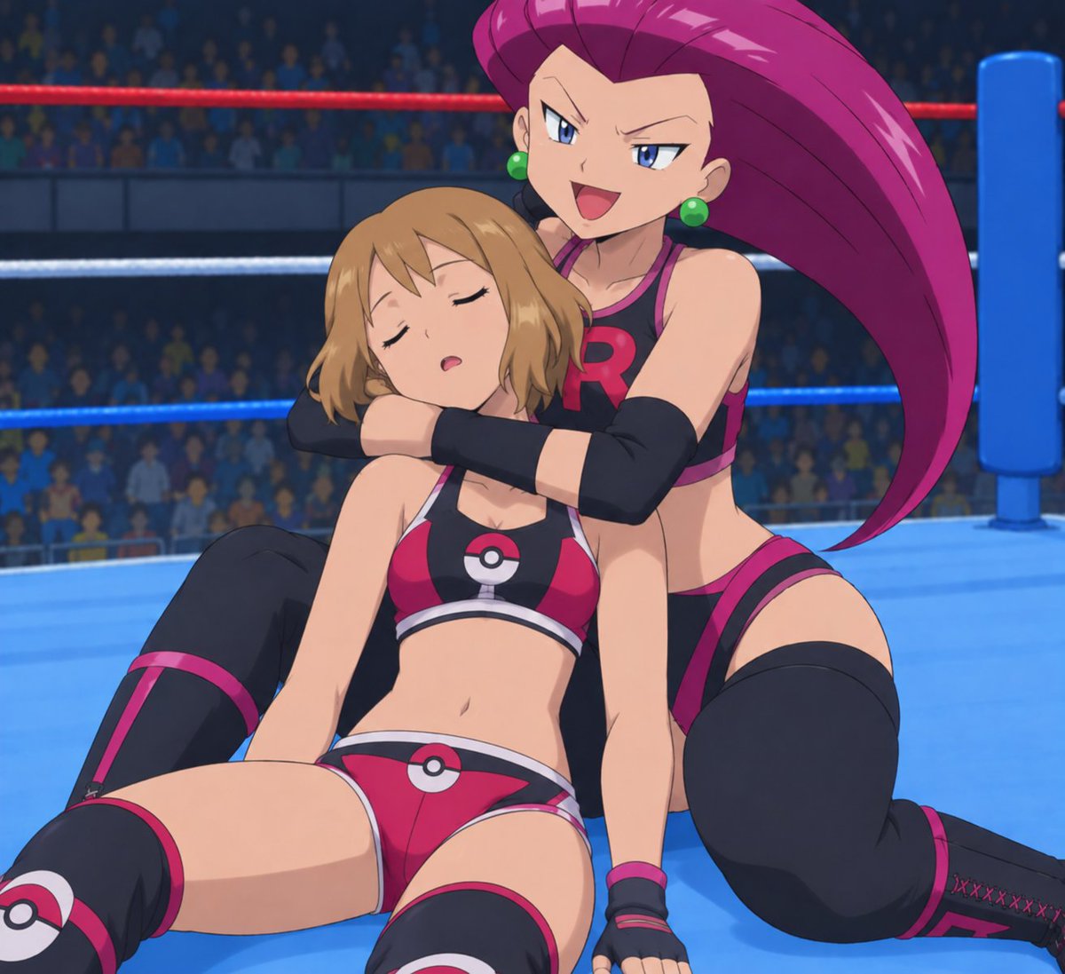 KnockoutsPoke's tweet photo. Serena from the Pokémon Anime, knocked out and put to sleep by a Sleeperhold from Jessie
#wrestling #puttosleep #sleep #sleeperhold #passedout #knockedout #unconscious #pokemon #pokemonanime #anipoke #jessie #serena https://t.co/IcOiJaI5dF