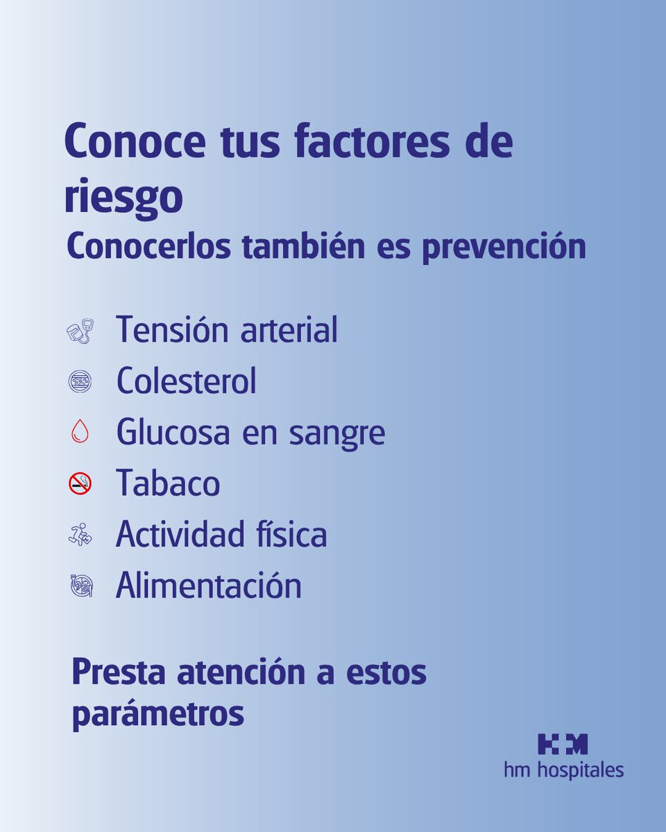 HMStaTrinidad's tweet photo. Tu corazón puede no avisar.

Conocer tus niveles como la tensión, colesterol y glucosa también es prevención.

Este Día Mundial del Corazón, recuerda que cuidar el corazón también significa adelantarse. ❤️

#HMHospitales #DíaMundialDelCorazón #Prevención https://t.co/SDtDD2HDo3