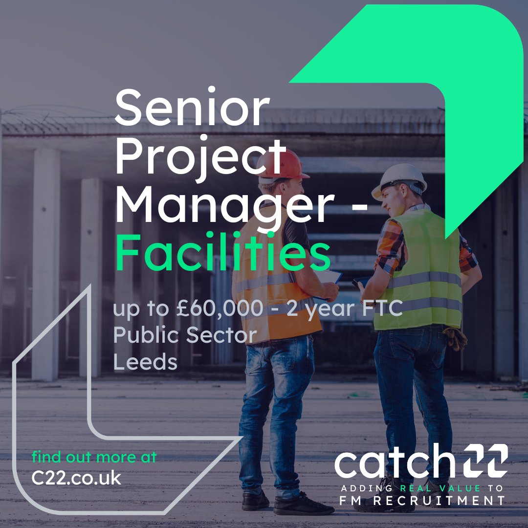 C22Rec's tweet photo. Public sector client needs a strategic PM to lead complex M&amp;E refurbs and redevelopments across their estate.

Big projects. Live environments. Real impact.

Apply 👉 https://t.co/yn9uwQeUtZ

📧 Laura: laurahastings@c22.co.uk

#ProjectManager #FMJobs #LeedsJobs https://t.co/8b8mTO6X4o