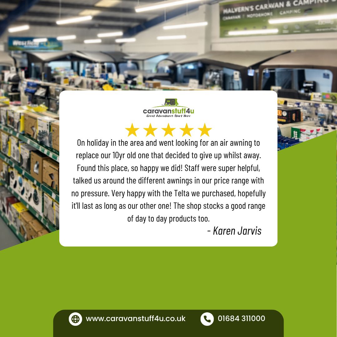 Caravanstuff4U's tweet photo. 📲 Let us know your experience at CaravanStuff4u via Google Reviews📲
#caravanreview #shopreview #caravan https://t.co/KcoHVY3TGI