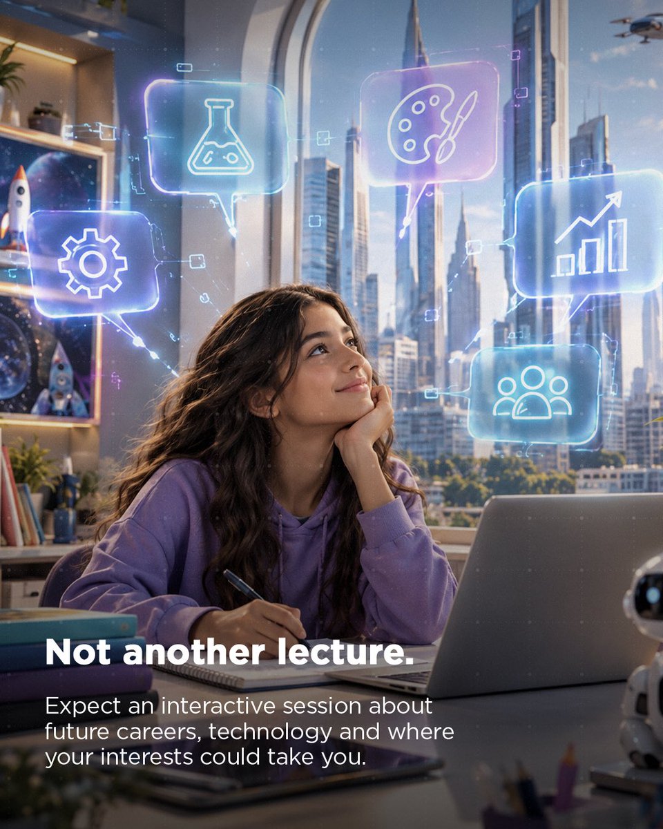 atrcuae's tweet photo. Who builds the future? Maybe you 👀

Join Who Builds the Future?, an interactive session exploring future careers, technology and where your interests could take you.

📅 30 September | 4:00 PM | Online
🔗 Register now and join the session: https://t.co/CzA4Kh7fKX https://t.co/Fady6XtOt7