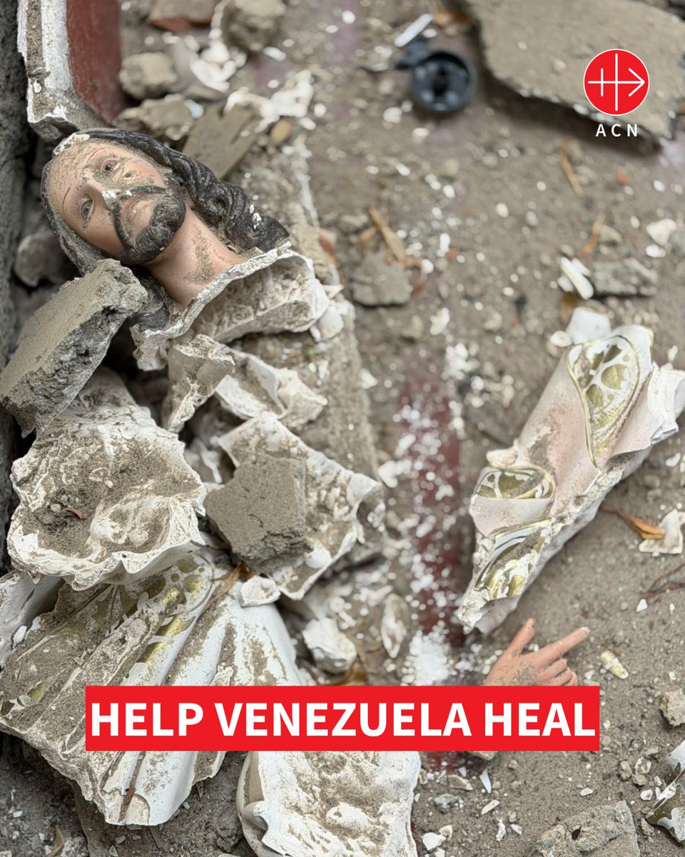 acn_uk's tweet photo. 🕯️ In times of darkness, Christ's light shines through acts of faith, prayer and generosity.

Help bring hope to families struggling after the Venezuela earthquake by supporting the Church's mission of care and compassion.

🙏 Please pray and donate.

https://t.co/Rljo3lIeMx

#HelpHealVenezuela #LightOfChrist #PrayForVenezuela #ACNUK #ChristianFaith #CatholicChurch #Compassion #Hope