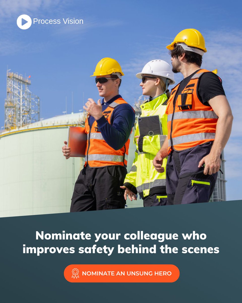 ProcessVision_'s tweet photo. Some people make the workplace safer every day without anyone noticing.

If you know someone who quietly helps create a safer working environment, nominate them for our Unsung Hero – Improves Safety Behind the Scenes category.

📝 Nominations open now
👉 https://t.co/syyNaYQQS8 https://t.co/CBAWokSyH8