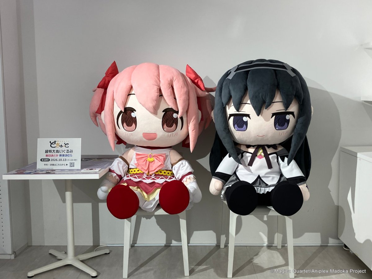 TAITO_G_G_JPN's tweet photo. #どきゅーと

『劇場版 魔法少女まどか☆マギカ〈ワルプルギスの廻天〉』「鹿目まどか」「暁美ほむら」

#サンシャインシティプリンスホテル
#IKEPRICANVAS にて実施中のコラボレーションレストランにて展示中！

展示期間：10月12日(月) まで
ぜひ実物を見にきてください❤

#まどかマギカ https://t.co/hciB0K98LQ