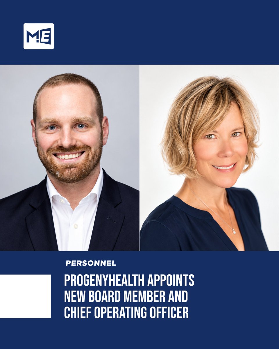 MedEdgeMEA's tweet photo. @ProgenyHealth appoints Melanie Bella to its Board and Alec DiDonato as COO, strengthening its leadership in maternal and infant healthcare.
#ProgenyHealth #Healthcare #MedEdgeMEA https://t.co/SzeTkm1F9s