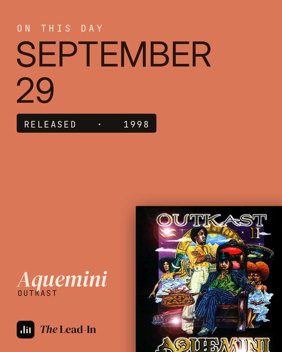 TheLead_in's tweet photo. On this day in 1998, OutKast released Aquemini. The Southern rap album that proved the South had range.
https://t.co/6zd1S5rVaH
#outkast #aquemini #onthisday #vinylcommunity #vinyl https://t.co/MzILqhPqEK