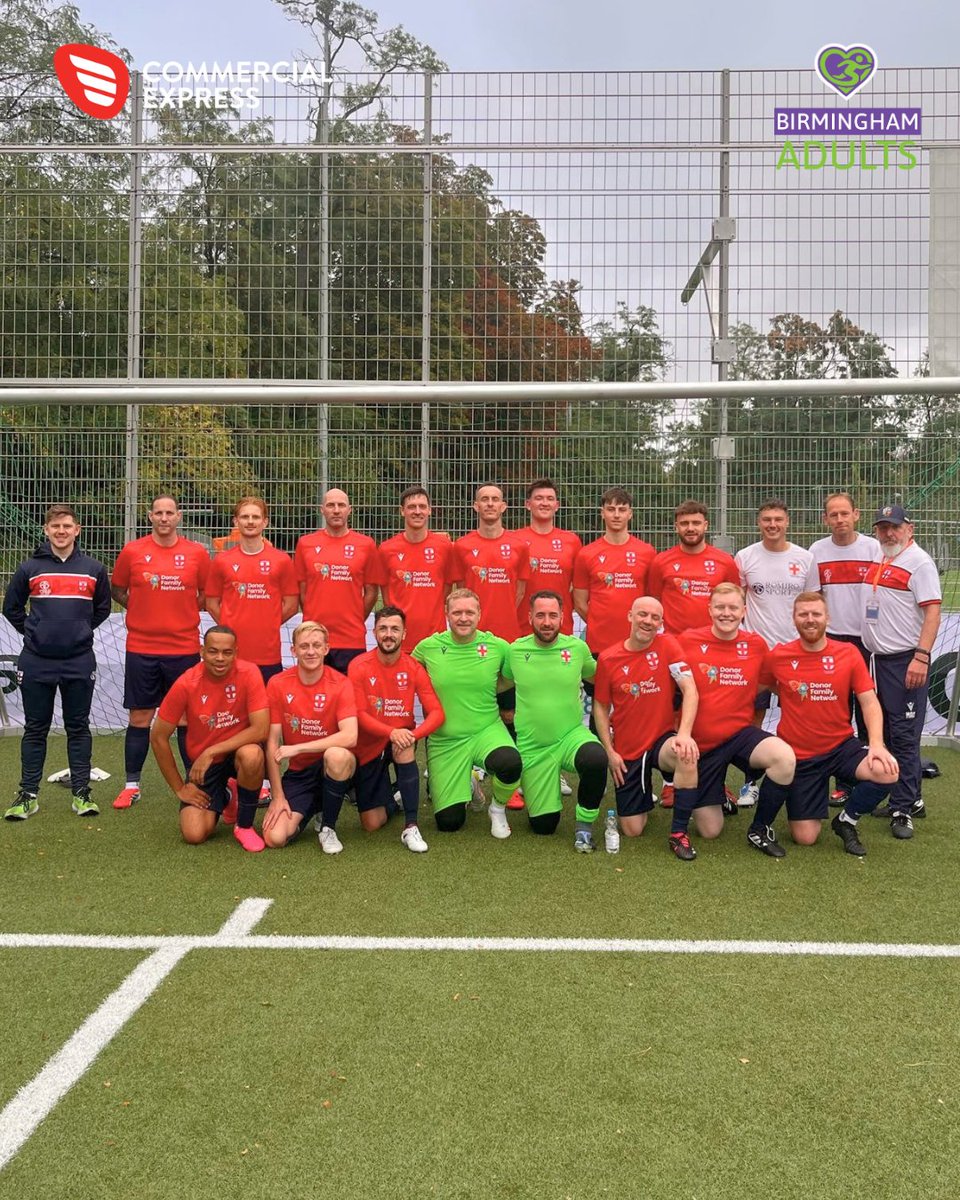CommercialExp's tweet photo. England triumphed at the 2026 Transplant Sport Football World Cup in Frankfurt, beating Spain in the final. Proud of our charity partner, Birmingham Adult Transplant Sports Team: Rowan Caney (captain), Jon Bailey (goalkeeper), and Matt Marshall (Man of the Match in two games). https://t.co/FgP7lXAILL