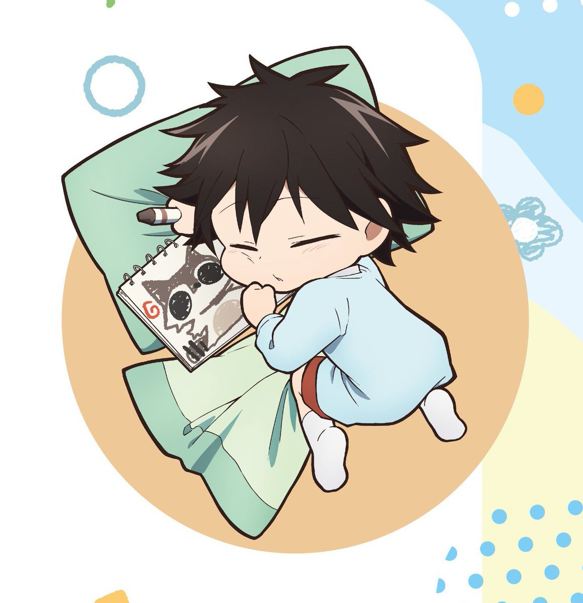 ranpoecult's tweet photo. did ranpo just doodle karl???? this is so cute 😭😭😭😭💚 https://t.co/GHoAh4MPrd